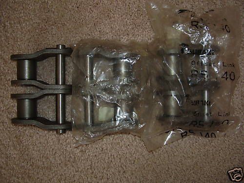 LOT OF 3 NEW US TSUBAKI RS140 ROLLER CHAIN 1 FOOT OFFSET LINK