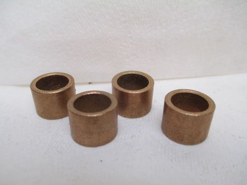 New no name brass bronze bushing 3/8&#034; id 1/2&#034; od 3/8&#034; width &#034;lot of 4&#034; for sale