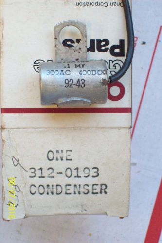 *new* onan condenser genuine part .1 mf, 300ac, 400dc, 312-0193 for sale