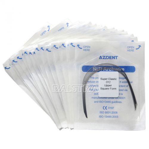 300x dental orthodontic super elastic niti round arch wires square form for sale