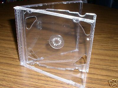 200 NEW 10.4MM DOUBLE CD JEWEL CASES W/ CLEAR TRAY - PSC36