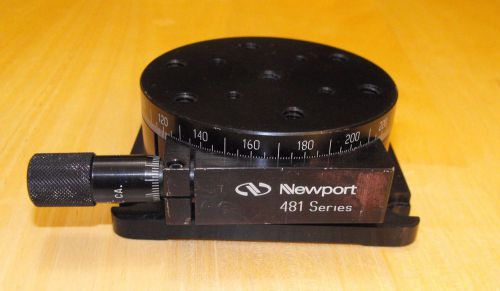 Nice newport 481 precision opto-mechanical rotation stage with micrometer for sale