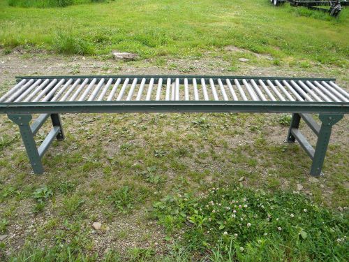 10 Foot by 24 inch Hytrol Roller Conveyor w/1&#034; rollers and 2 1/2&#034; channel frame