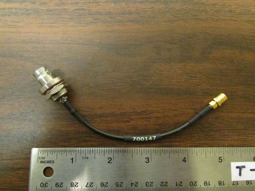 BNC to SMB Connector Jumper 700147 4-Inches Long NOS