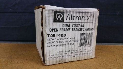 ALTRONIX T28140D Dual Voltage Open Frame Transformer, 28VAC, 175 VA