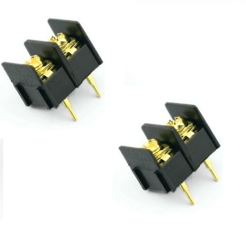 5pcs black 2 pin 10mm screw terminal block connector barrier for sale