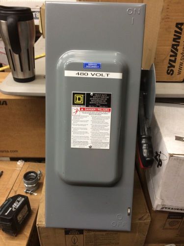 Square d 100 amp 600 volt disconnect  hu363 non fused for sale