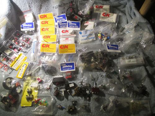 NOS  HUNDREDS of Switches and Parts  for Switches, MANY all Kinds  Great Lot