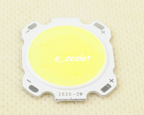 New 3w pure white cob high power led roundness led light emitting diode for sale