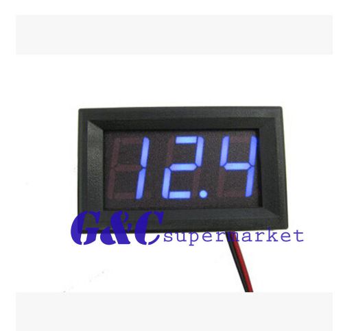 10pcs blue led dc 5-120v digital voltmeter 36v/48v/60v/72v/84/96v car battey m39 for sale