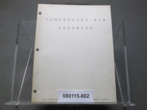 Quincy compressor division compressed air handbook form sa-072776 for sale