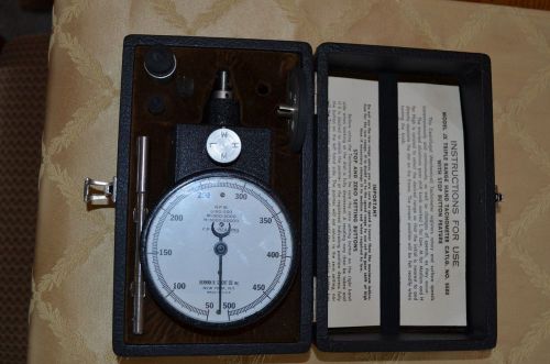 Vintage Herman Sticht RPM Hand Dial Triple Range Tachometer Model JX 50,000 RPM