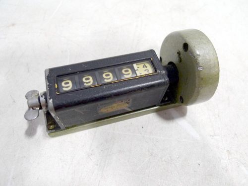 Vintage dated veeder-root 5 digit industrial mechanical counter moviola for sale