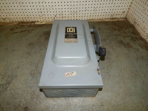 Square d du323 safety switch disconnect non-fusible 100 amp 240 vac series f1 for sale