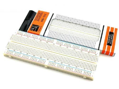 Solderless mb-102 mb102 breadboard 830 tie point pcb breadboard for arduino for sale