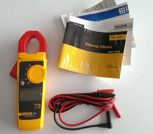 Fluke 302+ handheld digital clamp meter multimeter tester dmm ac/dc volt f302 for sale