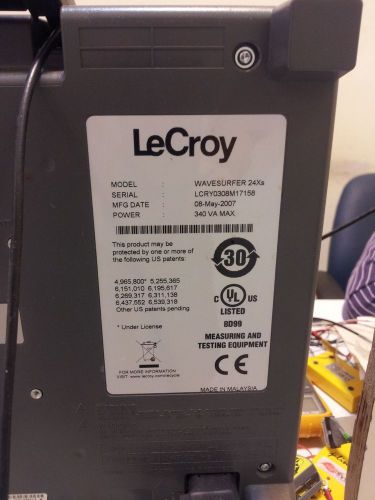 LeCroy wavesurfer 24Xs 200MHz Oscilloscope 2.5GS/s  with fresh calibration