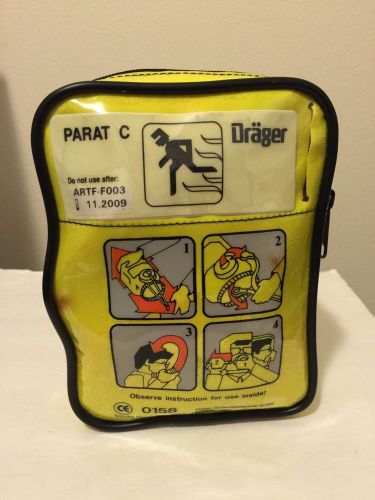 Drager parat c softpack fire and smoke escape hood - expired great for trainer for sale