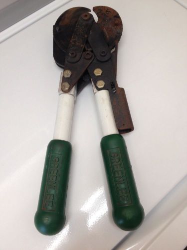 Greenlee 773 heavy duty ratcheting cable cutter.