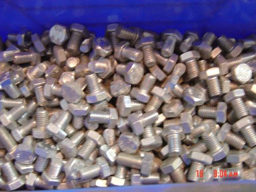 M8 x 12mm long hex head screws, 1.25mm pitch, 50 pieces for sale