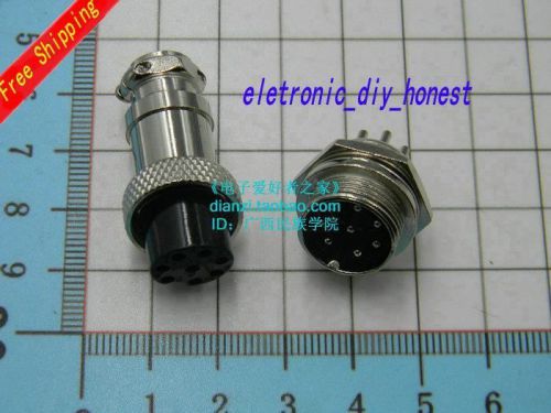 2pcs 8PIN Interface diameter 16mm GX16-8 core plug  cable connector#K404