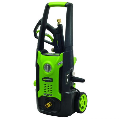 Greenworks 1600-PSI 1.2-GPM Electric Pressure Washer Free turbo tip +soap bottle