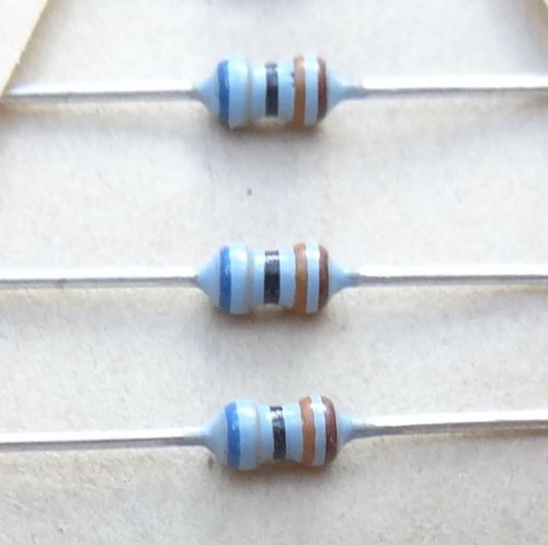 8 pcs 68.1 (68R1) ohm 1% 1/8W metal film resistors.