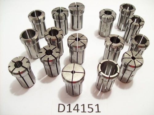 16PCS DA180 COLLETS DA180 SEE SIZES BELOW ALSO HAVE OTHER STYLES LISTED D14151