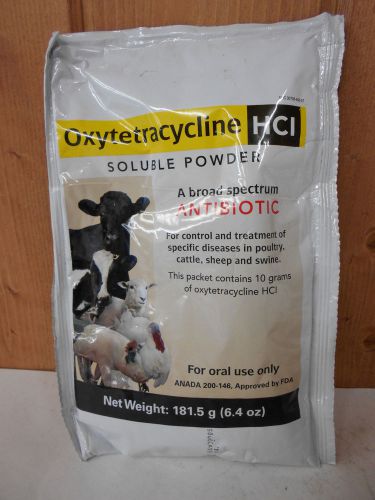 Livestock Antibiotic ~ Oxytetracycline HCI 6.4oz ~ Peak 1TET048 ~ Free Shipping!