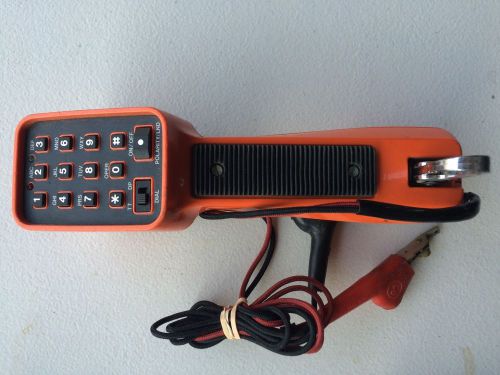 At&amp;t telephone lineman&#039;s test butt set push button phone harris dracon for sale
