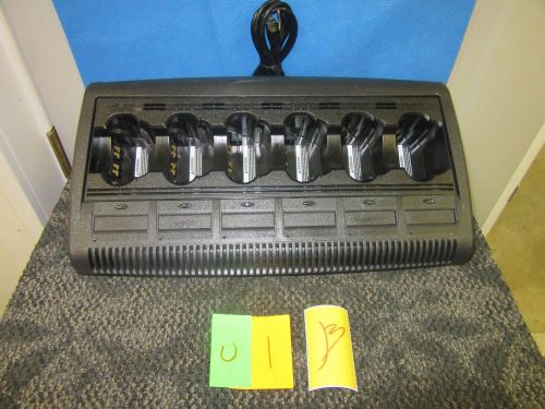 Motorola impres 6 bay battery charger wpln4121br radio xts 3000 5000 mts hts for sale