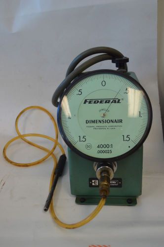 Federal Jeweled Dimensionaire Inspection Gage D-4000-MA USA 4000:1 Plus Filter