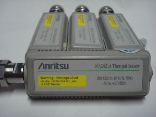 Anritsu MA2421A 100MHz-18GHz Thermal Power Sensors, lot of 4