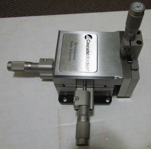 Cascade microtech rf/microwave probe positioner for sale