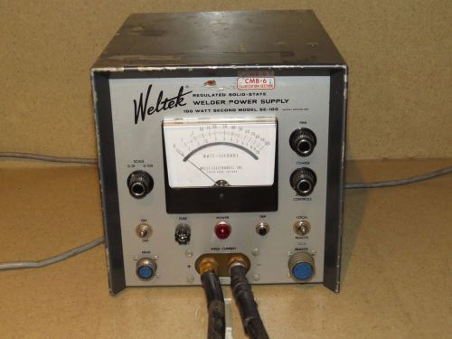 WELTEK WELDER POWER SUPPLY 100 WATT SECOND MODEL SE-100