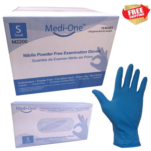 1000/cs 3 mil nitrile medical exam gloves powder free (non latex vinyl)  small for sale