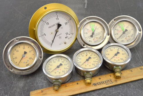 VARIOUS PRESSURE GAUGE GAUGES STEAM PUNK INDUSTRIAL STEAMPUNK PARTS  LOT