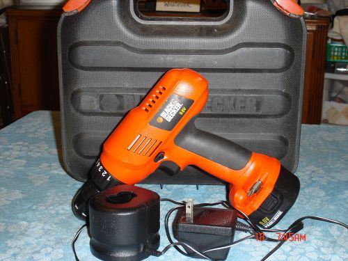 Black &amp; Decker 9.6 Volt Portable Drill with Case