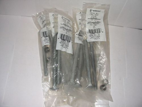 (17) Galvanized  Carriage Head Bolts With Nuts 3/8&#034;  x 5&#034; - 17/pcs