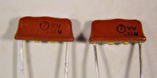4 sprague .33uf 50v monolithic ceramic capacitors nos for sale