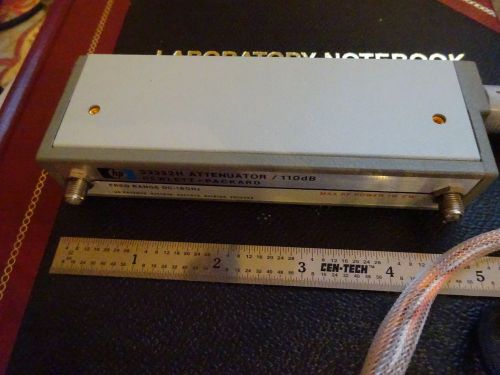 RF MICROWAVE FREQUENCY TUNABLE 110 dB ATTENUATOR HP 33322H 18 GHz AS IS BN#X9-94