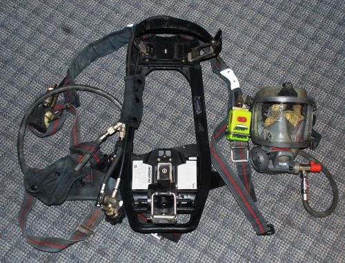 Interspiro firefighter scba pack and mask, 1997 edition (used, sold as is) for sale