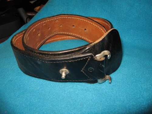 Vintage - Cathey Enterprises Police Black Patrolman Duty Belt Size 28 - 1977