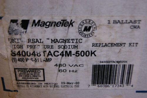 Universal 400w s40048tac4m-500k magnetic high pressure sodium ballast kit for sale
