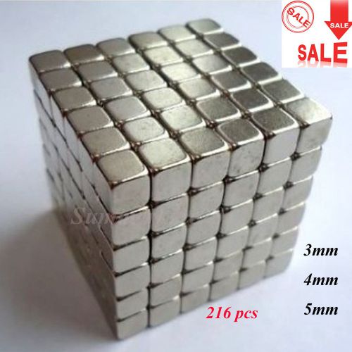 216pcs Earth Super Neodymium Magic Cube Puzzle 3/4/5mm Magnet Children DIY Toys