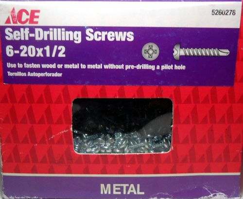 5 LBS Phillips Drive Bit Self Drilling Medal Screws #6 20x1/2 ACE Hardware