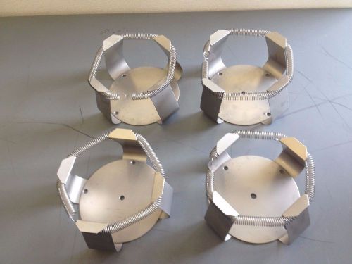 Stainless Steel Shaker Flask Clamps with Springs Lot of 4