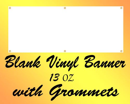 Pack of 2 Blank White 13oz Blank Vinyl Banner 2&#039;X8&#039; Pack of 2
