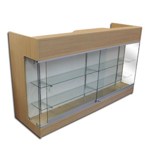 6&#039; MAPLE Wooden Knockdown Showcase/ POS Counter 21&#034;D x 42&#034;H