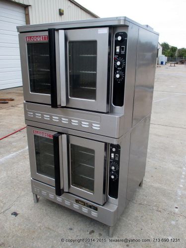 Blodgett dfg-100 3 dual flow gas convection oven + single phase + very nice! for sale